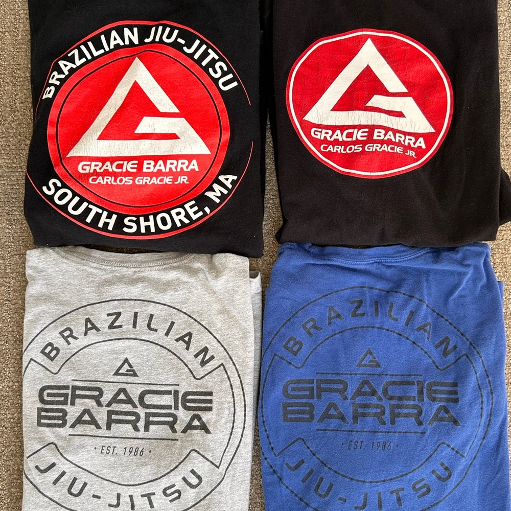 Gracie Barra Jiu-Jitsu T-Shirts Lot